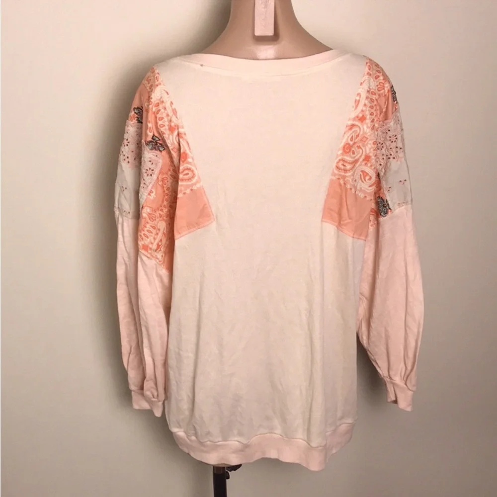 We The Free People Feelin It Paisley Eyelet Top - Picture 6 of 10